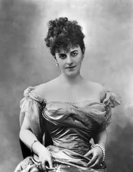 Elisabeth Riquet de Caraman-Chimay, Gräfin von Greffulhe (1860-1952), französische Sozialistin und Aristokratin. Fotografiert von Nadar, hier am 30. Mai 1895